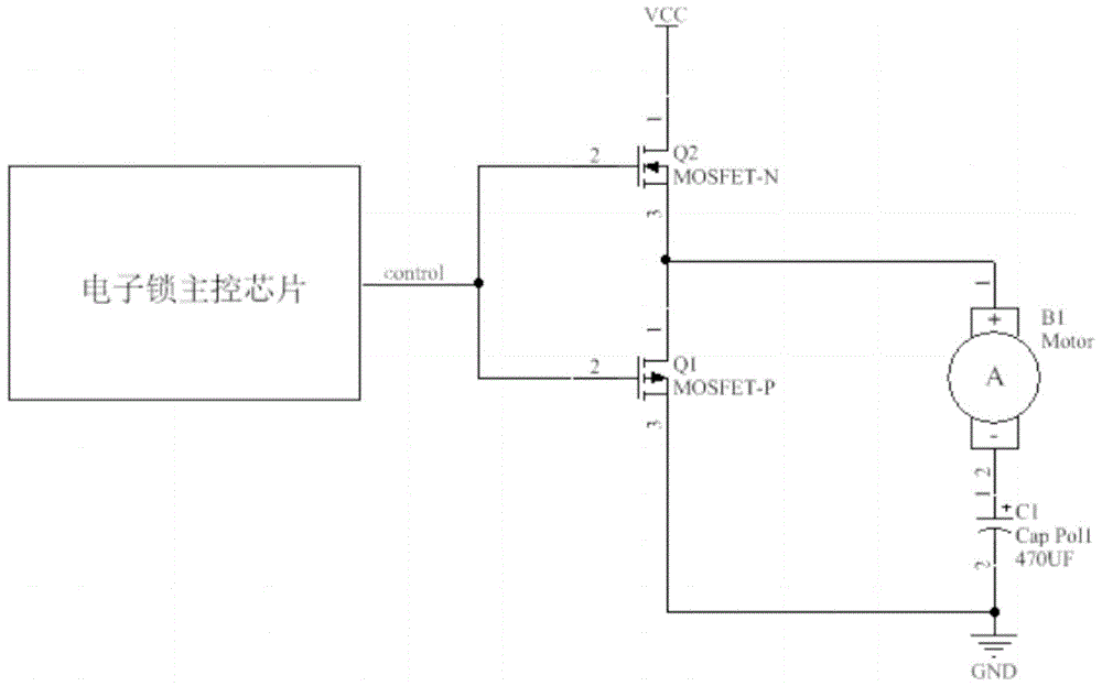 一种电子锁电机驱动电路的制作方法