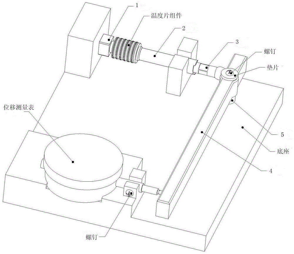 一种测量机械式温度敏感元件微小位移的装置和测量方法与流程
