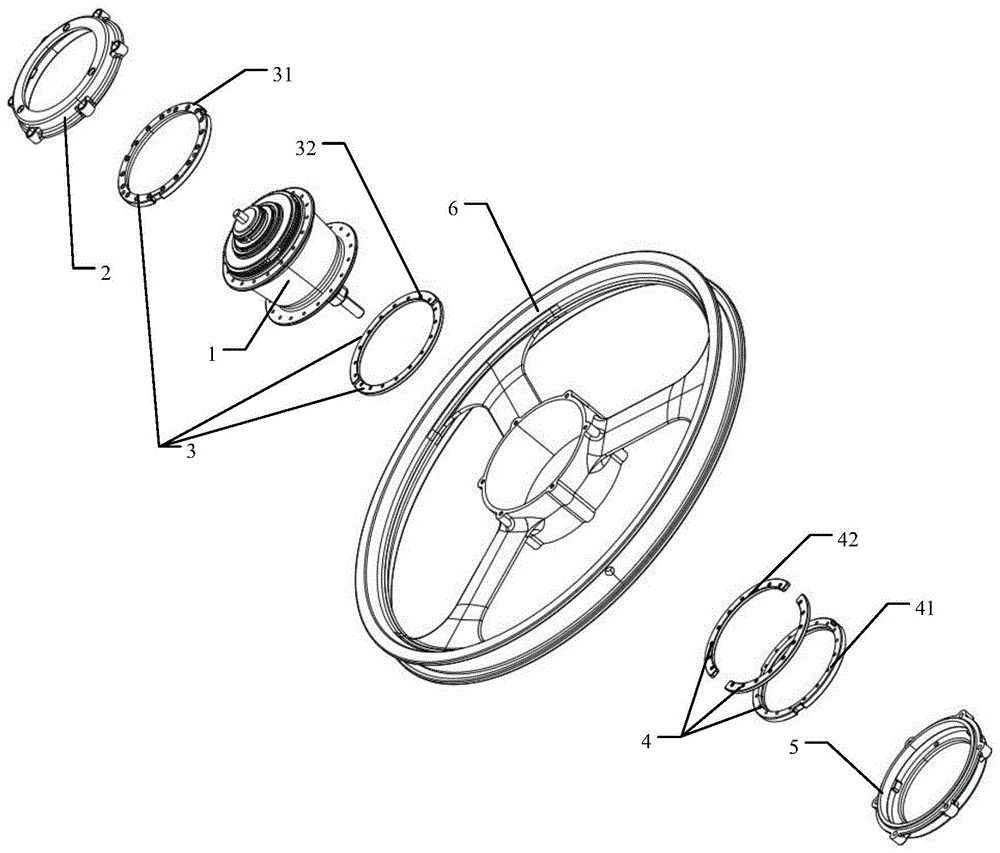 一种可内置变速器的一体轮的制作方法