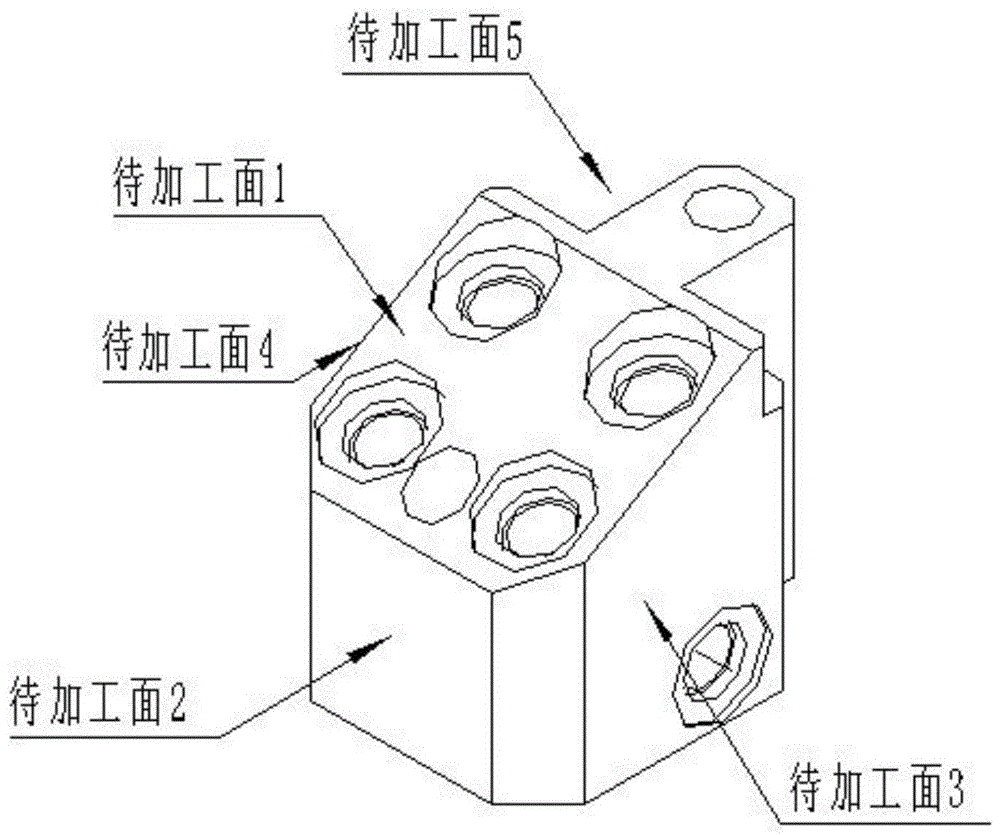 五轴侧向转角90°小零件的加工工艺的制作方法