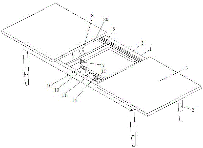 一种两侧拉伸式伸缩餐桌的制作方法