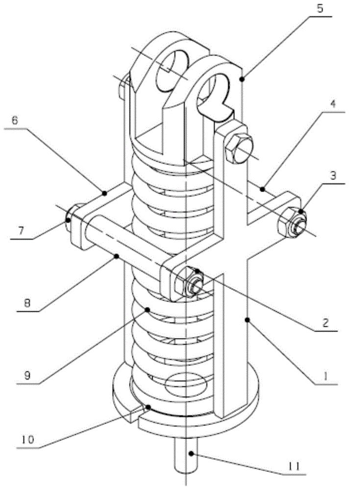 一种储能压缩弹簧安装结构的制作方法