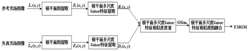 基于极平面多尺度Gabor特征相似度的光场图像质量评价方法与流程