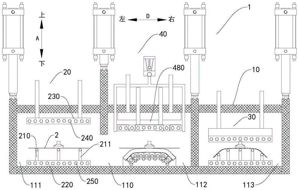 上加热模组和具有该上加热模组的3D玻璃热弯装置的制作方法