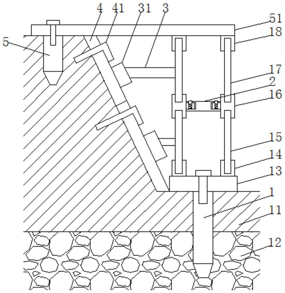 一种建筑施工地基土坡支护结构的制作方法