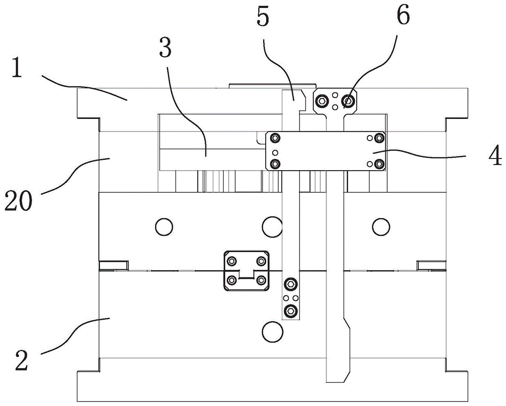 一种前顶出三板模具的制作方法