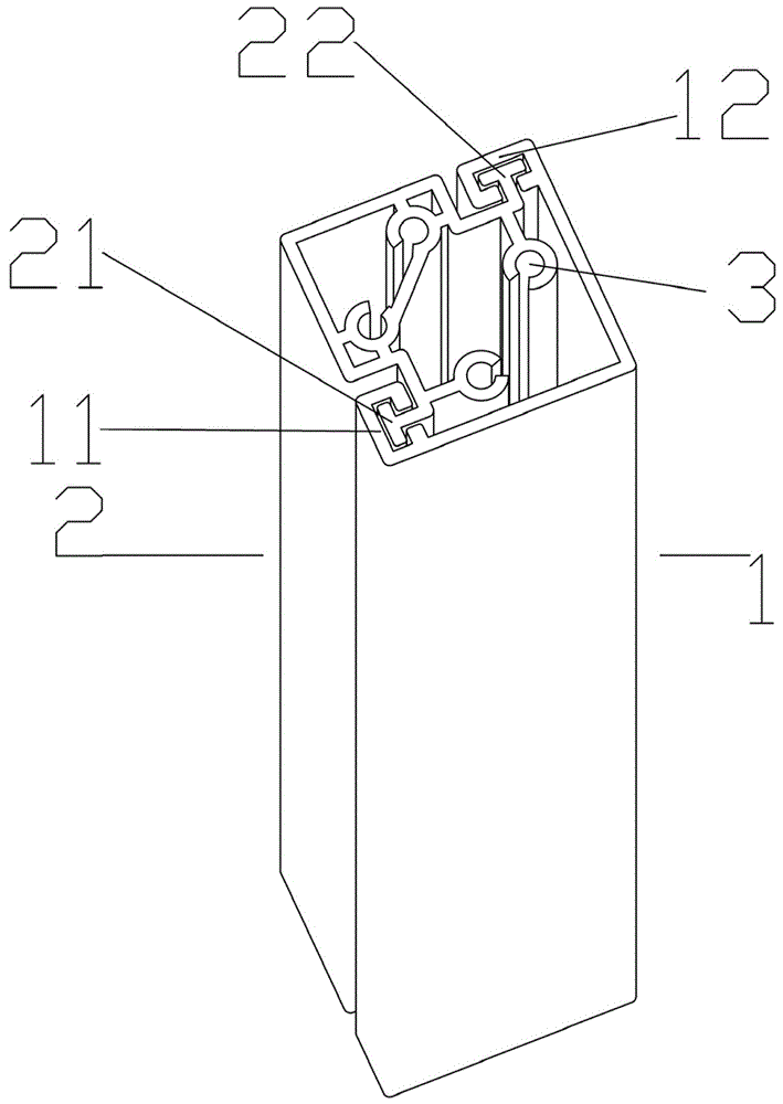 一种套接式框架型材的制作方法