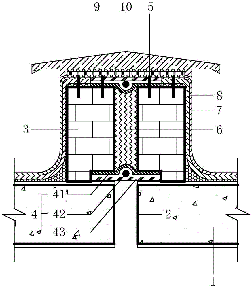 一种装配式建筑屋面变形缝防水结构的制作方法