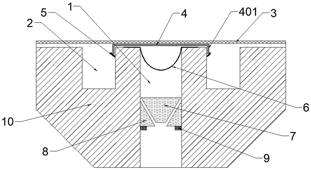 一种防漏水的楼面变形缝建筑结构的制作方法