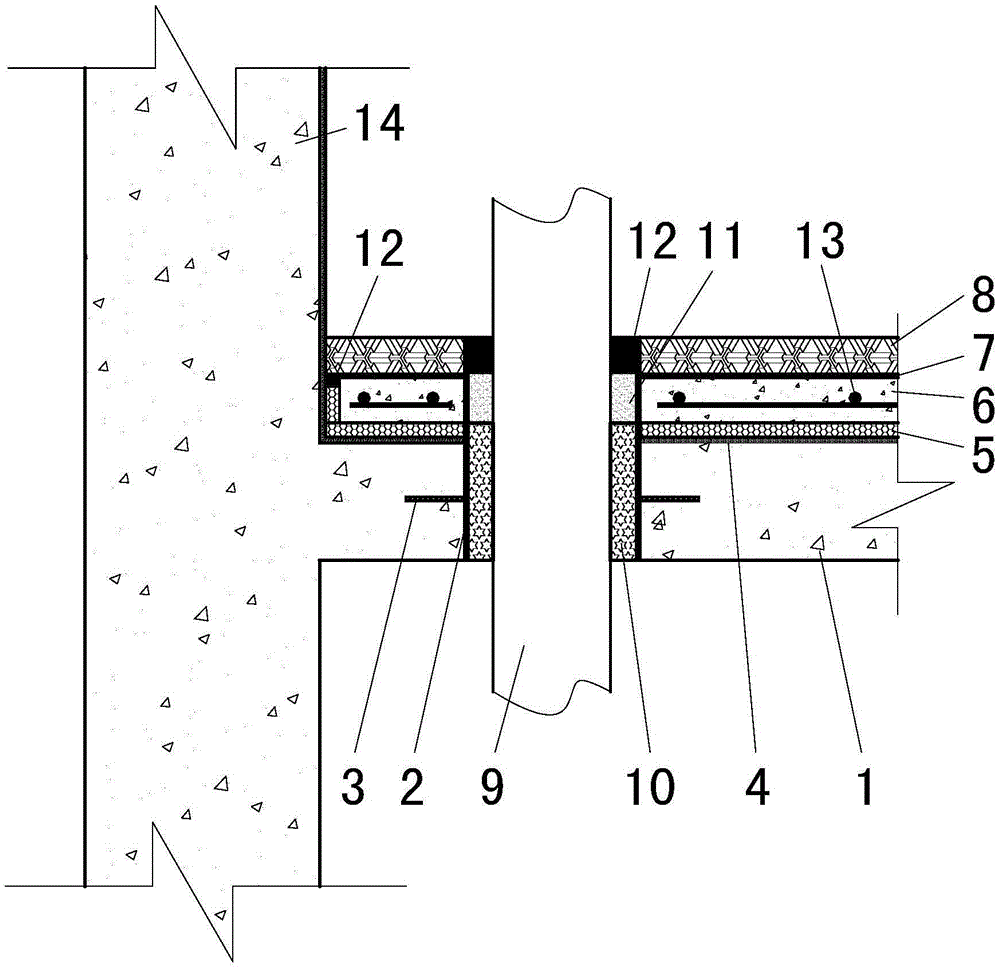 一种楼板的保温隔声防渗漏结构的制作方法