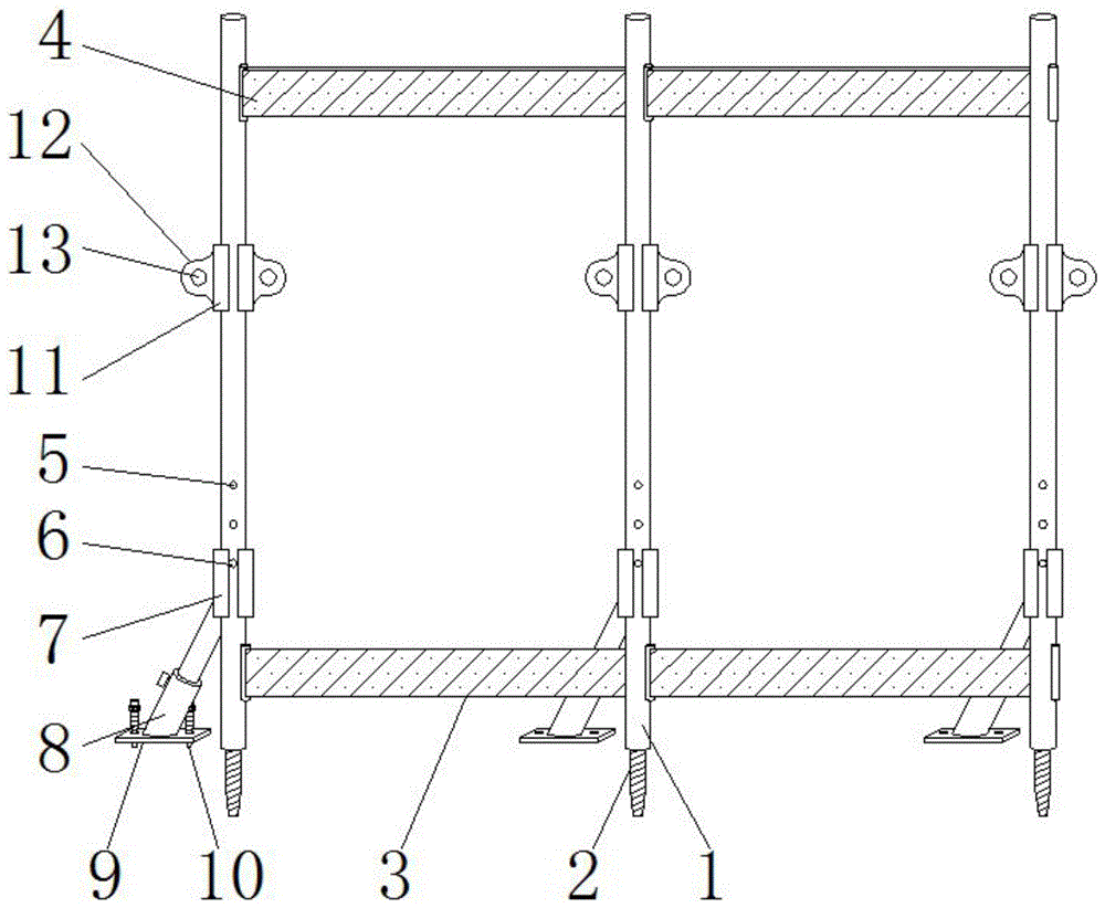 一种装配式墙体的围栏固定结构的制作方法