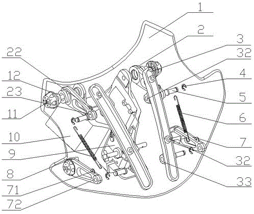 一种摩托车挡风玻璃电动升降结构的制作方法