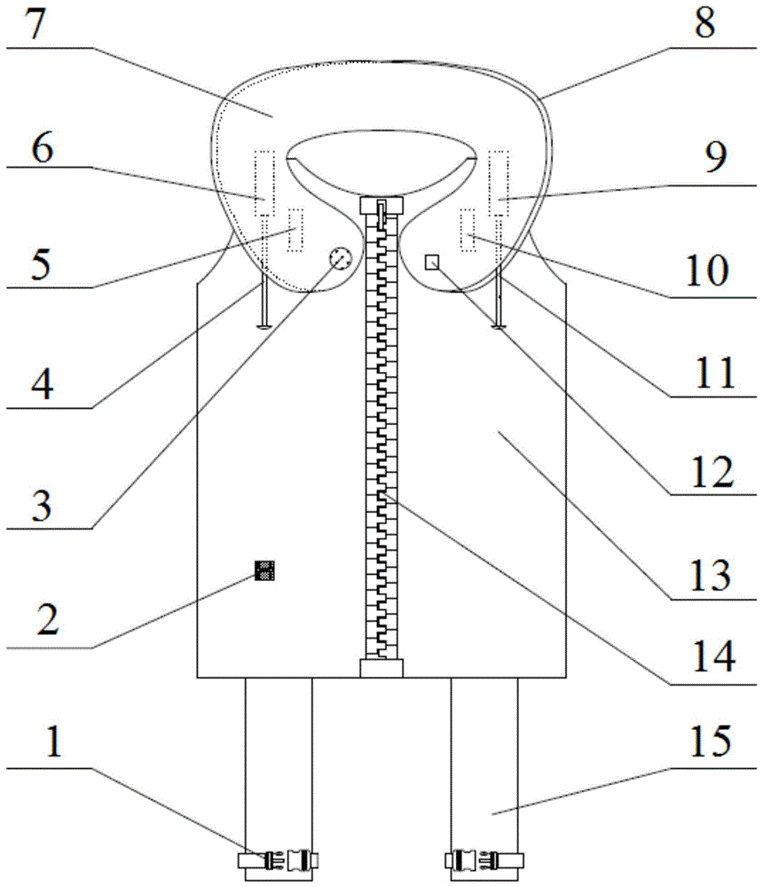 一种航空用气胀式救生衣的制作方法