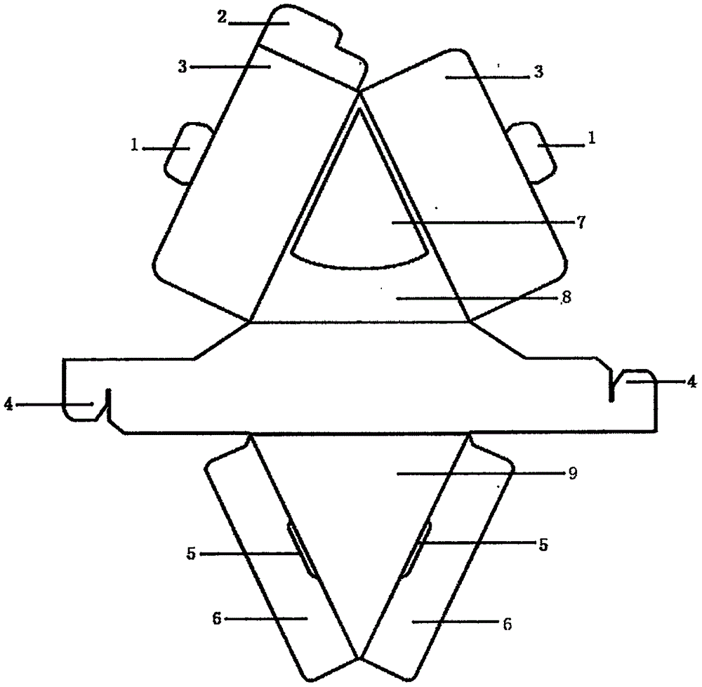 可折叠内置多空间皂盒的制作方法