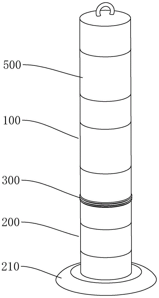 具有缓冲功能的路桩的制作方法