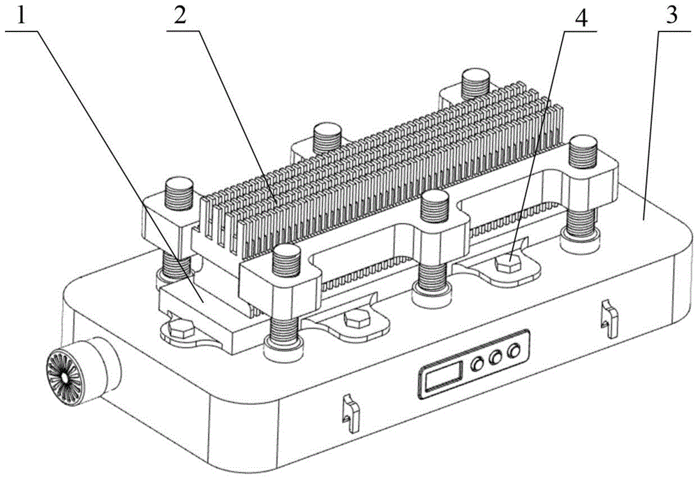 磁阻等效交叠式变槽高大型交流电机定子线棒漏磁模拟装置的制作方法