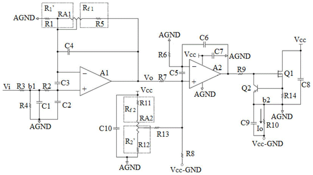 电压/电流转换电路及其输出电流范围的调节方法与流程