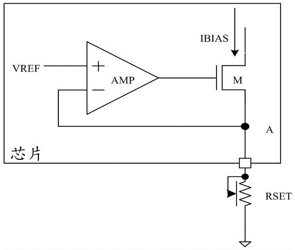 一种芯片及其外置RSET电阻开路监测电路的制作方法