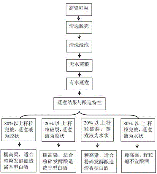 一种高粱品种籽粒酿酒特性的鉴别方法与流程