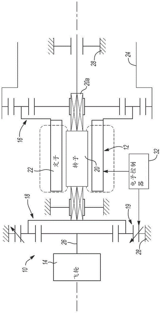 电磁飞轮减震器及其方法与流程