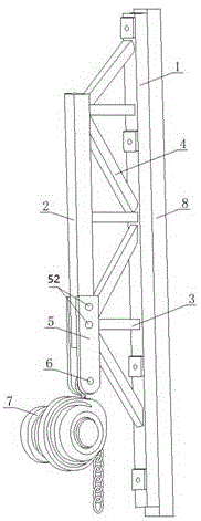 一种附着式升降脚手架的吊点桁架的制作方法