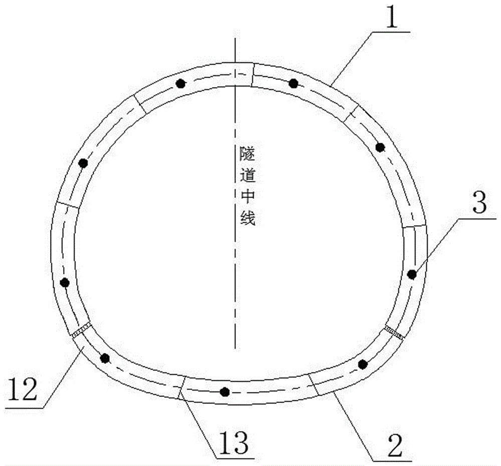 一种隧道预制装配式二次衬砌结构的制作方法