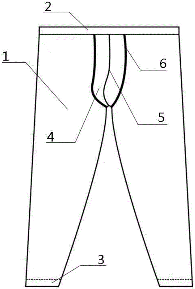 一种男士秋裤的制作方法