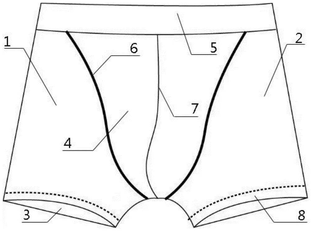一种男士内裤的制作方法