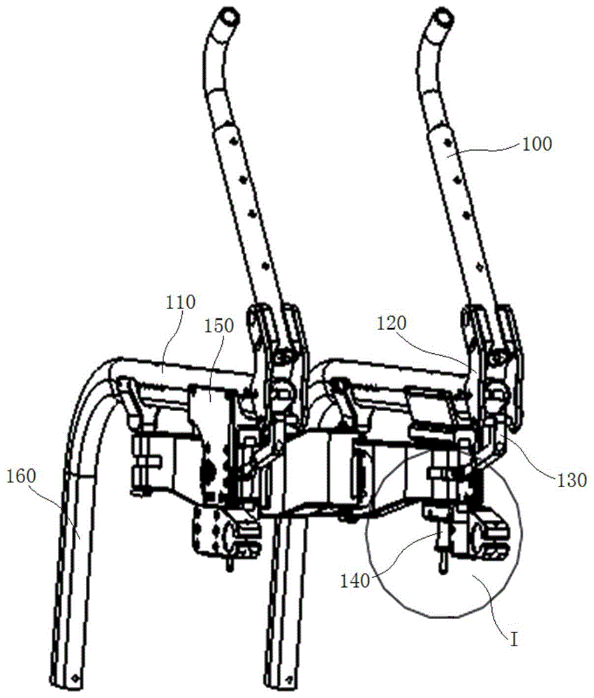 一种轻型轮椅骨架折叠机构的制作方法