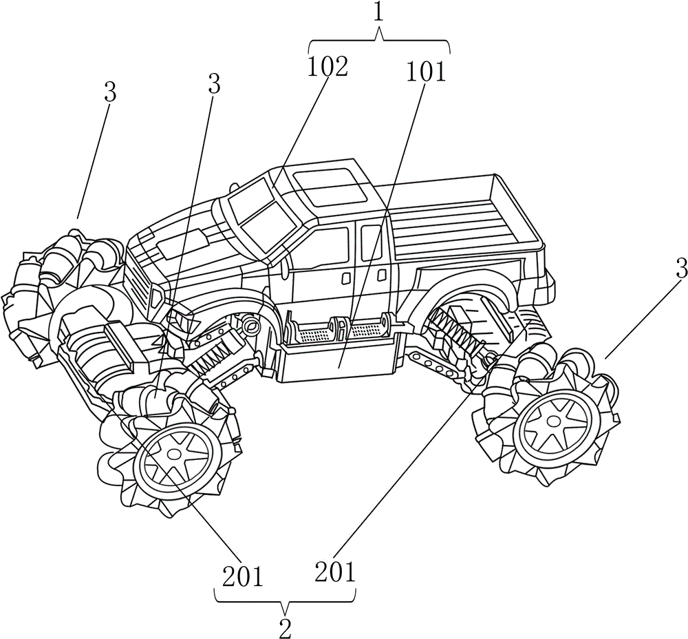 攀爬玩具车的制作方法