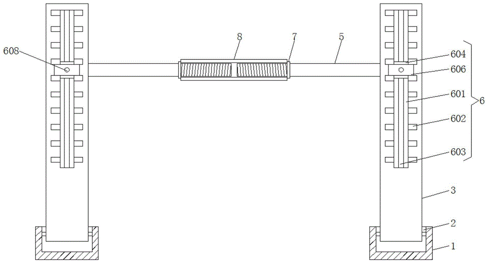 一种田径训练用的跨栏装置的制作方法