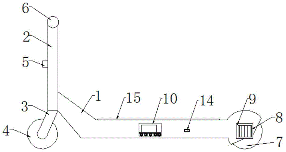 一种带有电池抗震结构的电动滑板车的制作方法