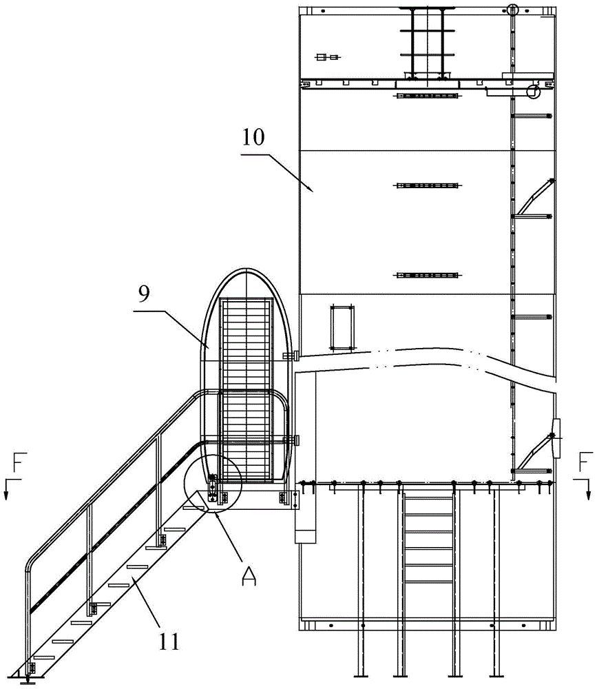 塔筒门的固定装置的制作方法