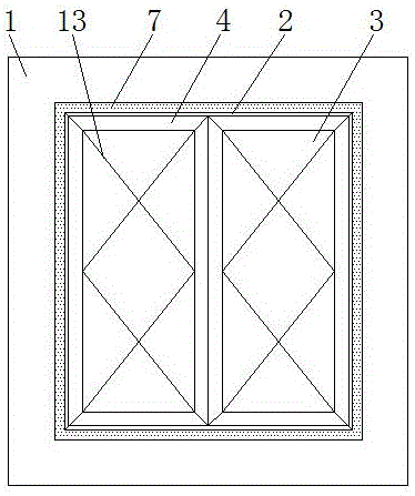 一种隔音效果好的铝合金防火窗的制作方法
