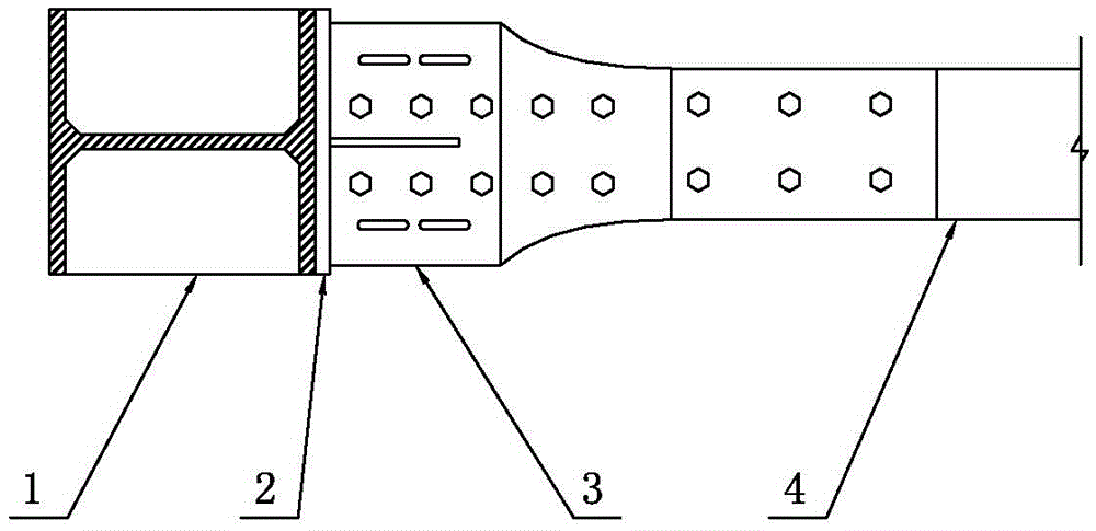 一种梁柱连接的扩翼式连接板的制作方法