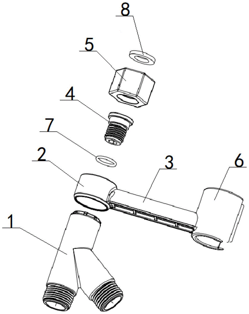 一种厕所马桶用三通管的制作方法