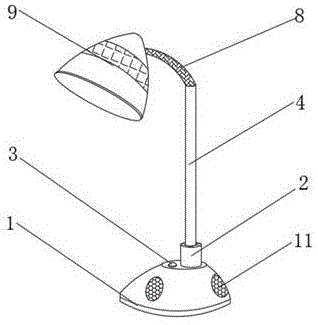 一种带有装饰功能的LED台灯的制作方法