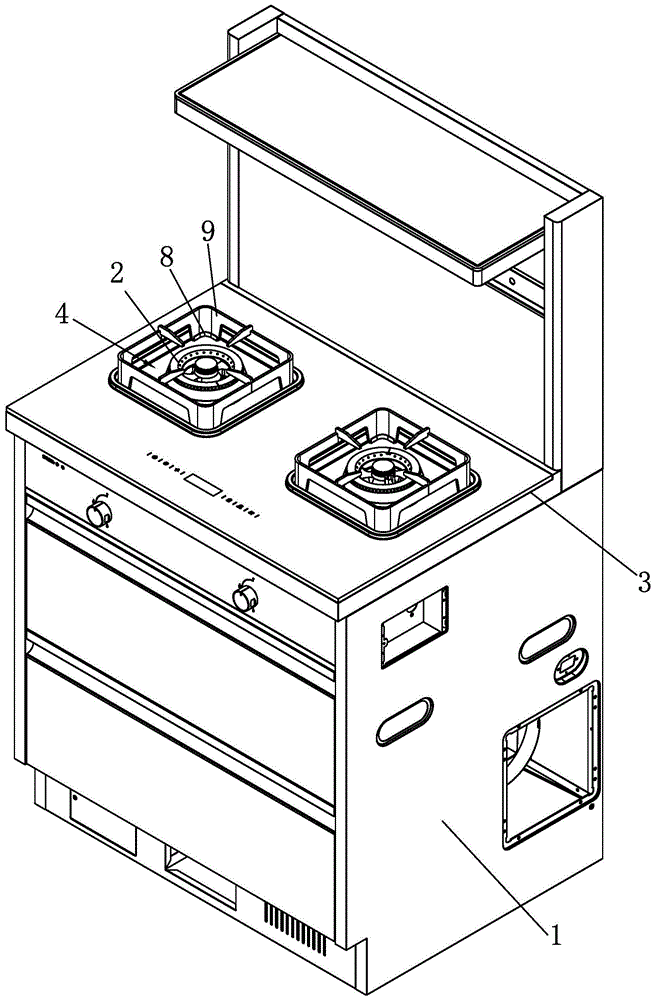 具有一体式积水盘的集成灶的制作方法