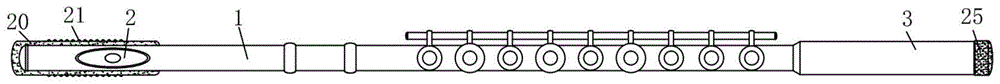一种可调节音域的长笛的制作方法