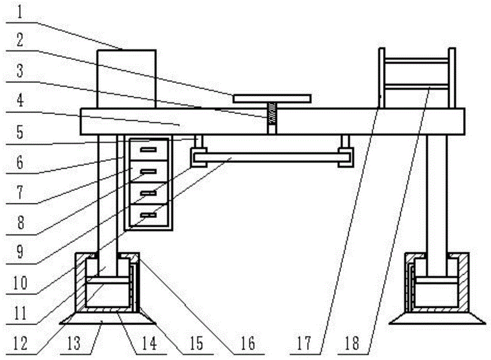 一种多功能办公桌的制作方法