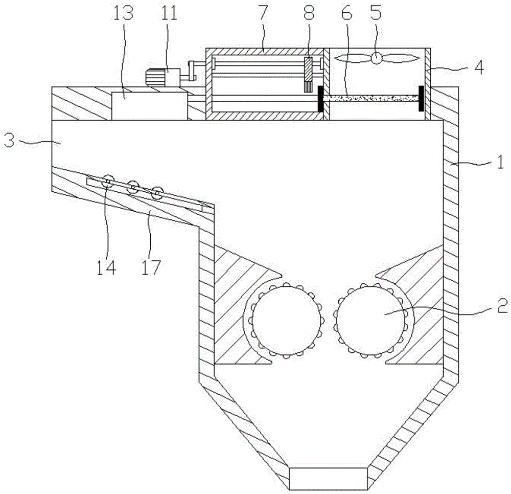 一种具有除尘装置的木材粉碎机的制作方法