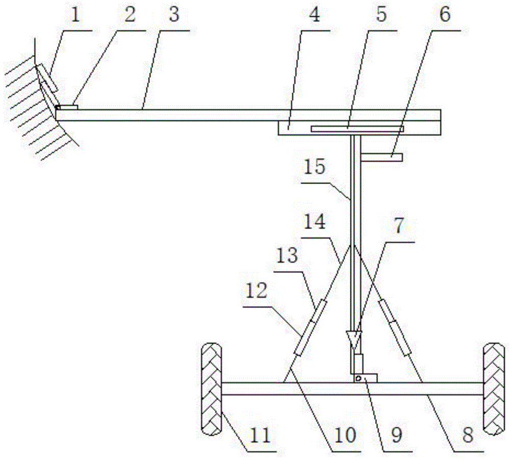 一种地铁区间电缆支架定位及角度测量装置的制作方法