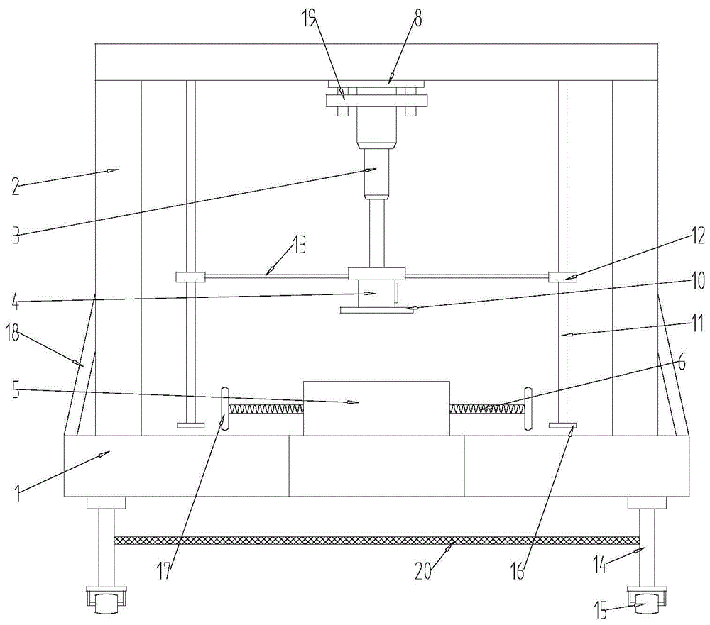 一种具有夹取功能的多孔金属材料刚度的检测装置的制作方法