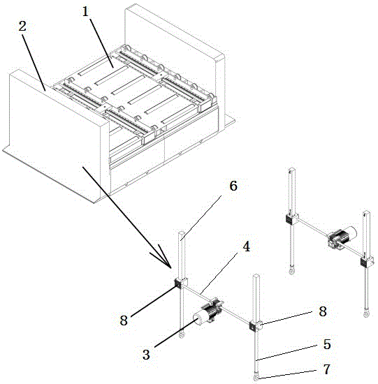 重型模具的升降式换模车的制作方法