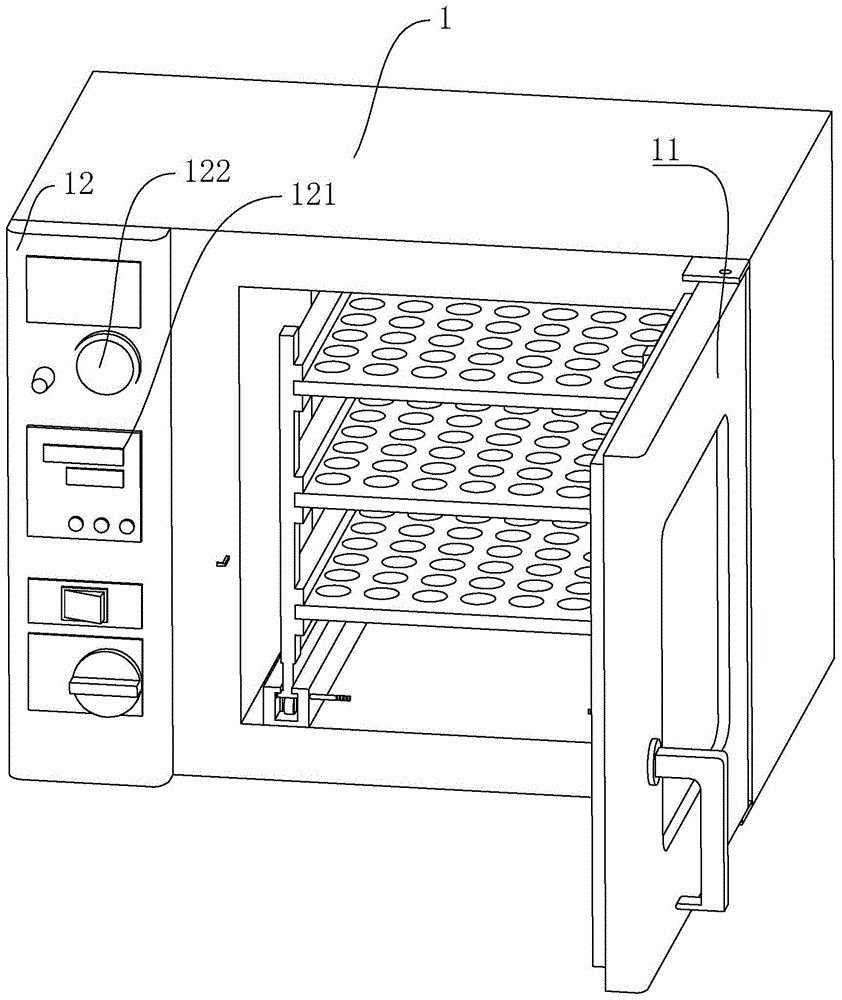 一种置物架可快速更换的电热恒温鼓风干燥箱的制作方法