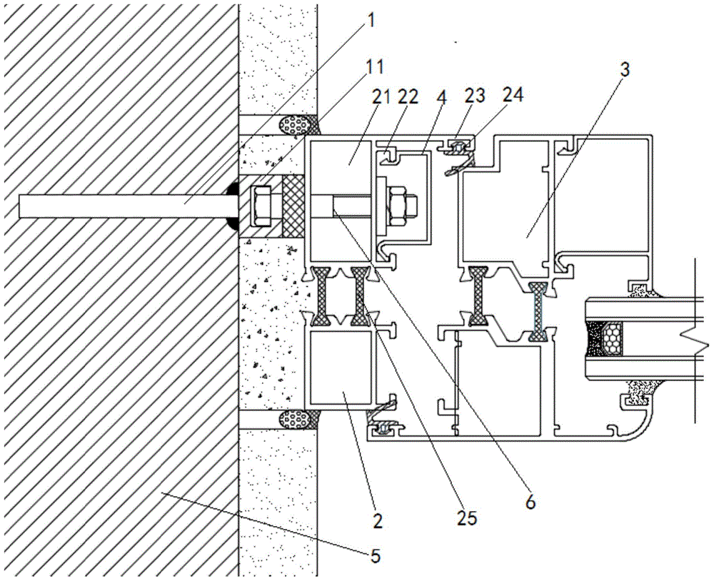 一种带u型钢卡槽的装配式建筑门窗框结构的制作方法