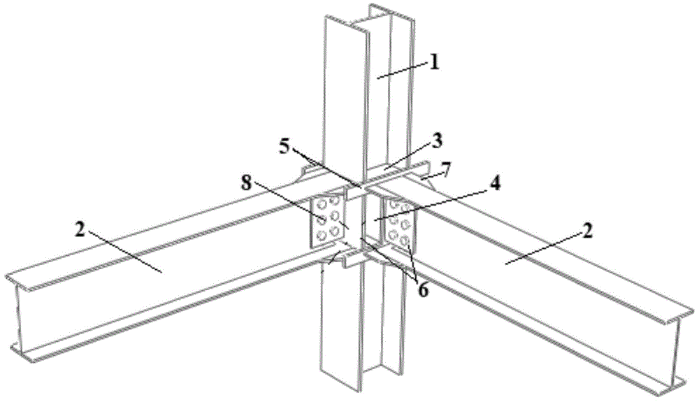 一种工字板连接梁柱节点结构及连接方法与流程