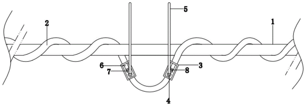 一种PVC双色侧部绑线结构的制作方法