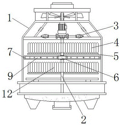 一种分层冷却的封闭式冷却塔的制作方法