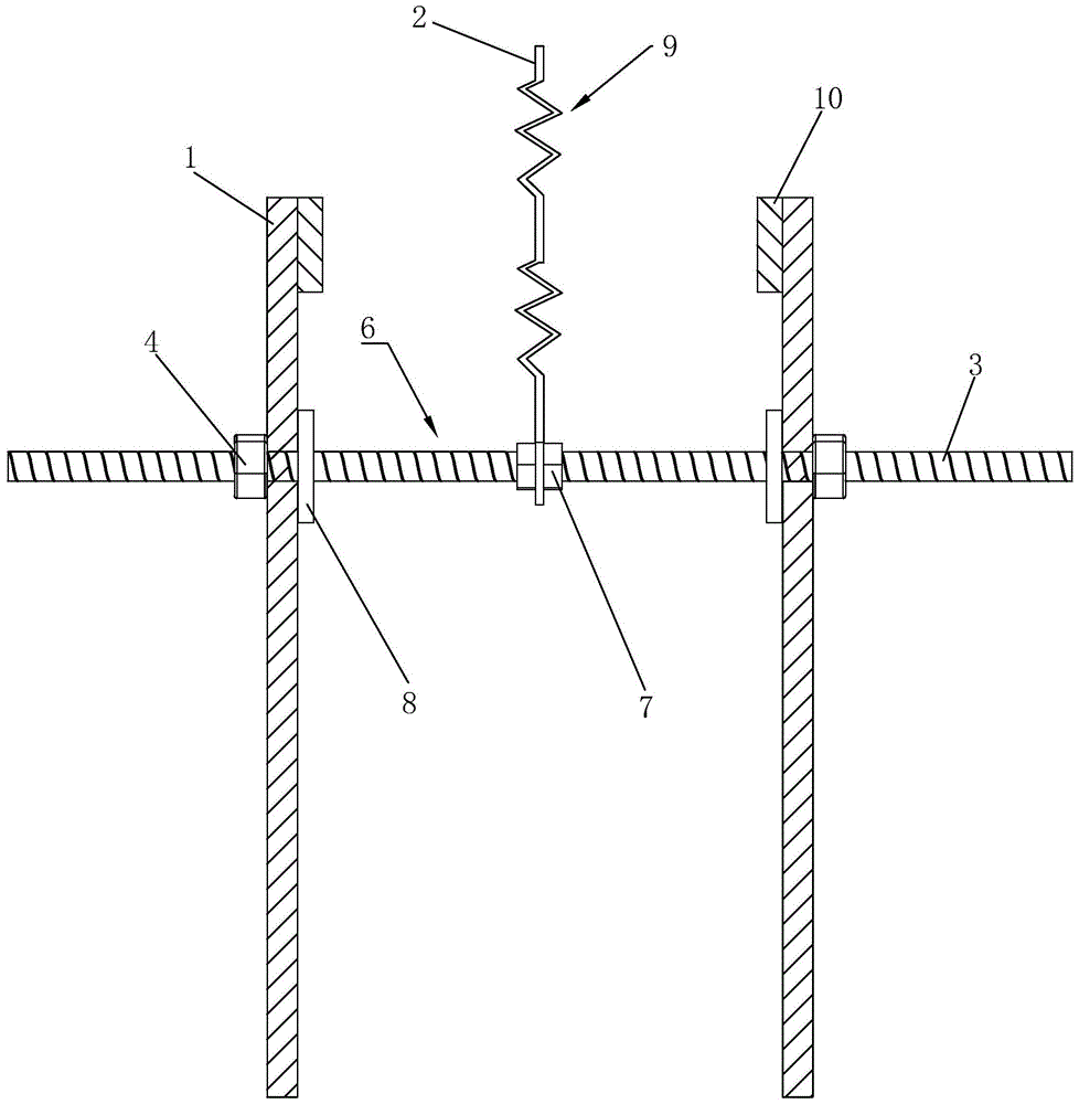 一种墙体施工缝模板结构的制作方法